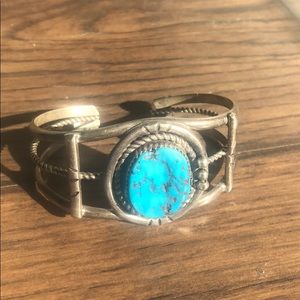 turquoise sterling silver western bracelet